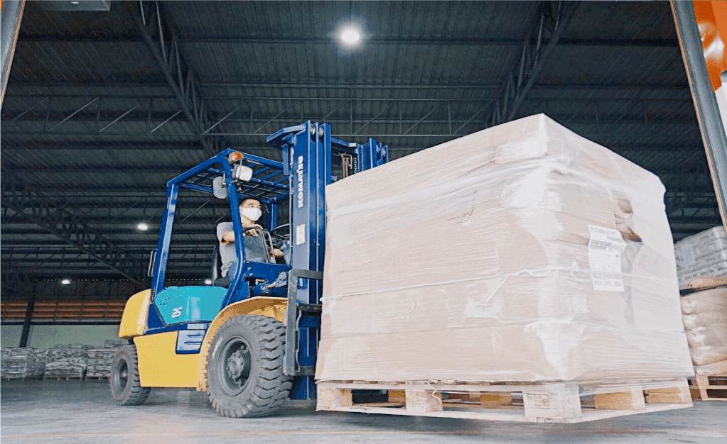 Storage area of warehouse